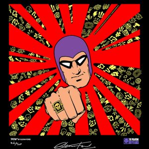 Phantom Glow in the Dark Poster - red