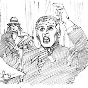 Pencil rough for Bradford Exchange Luaga medallion