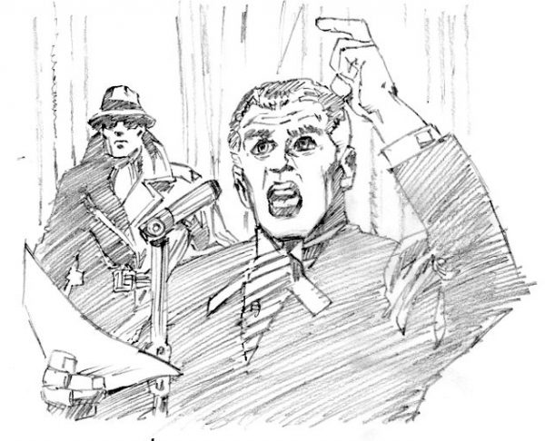 Pencil rough for Bradford Exchange Luaga medallion