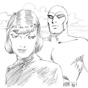 Pencil rough for Bradford Exchange Sala medallion
