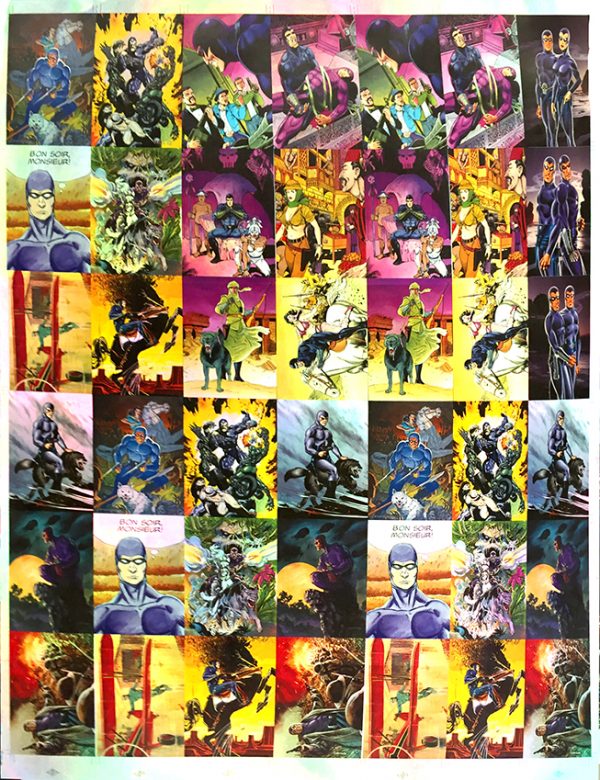 Uncut Intrepid Chase Card Sheet