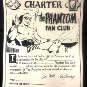 60's Phantom Fan Club Certificate