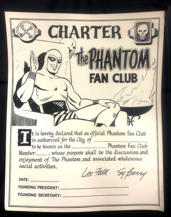 60's Phantom Fan Club Certificate