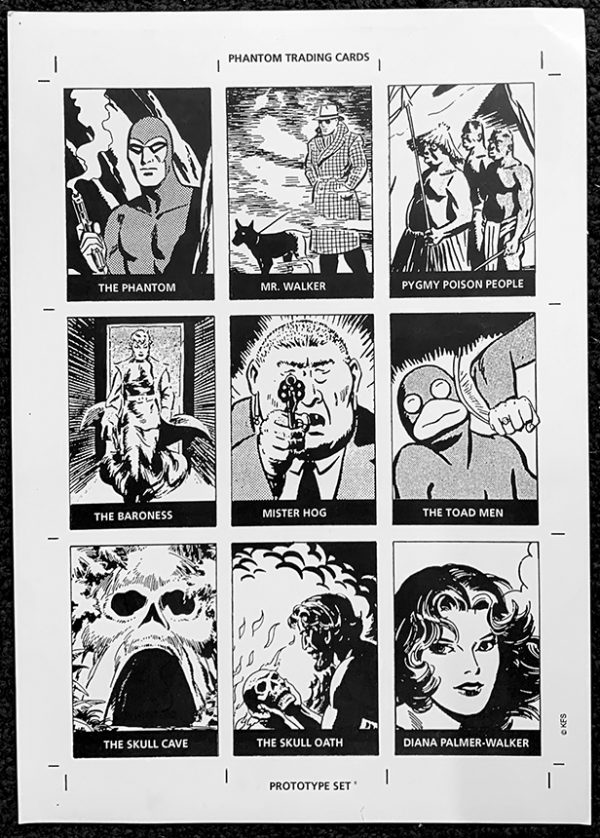 Uncut Sheet UK Phantom Trading Cards