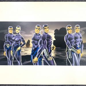 Printer's proof for Gallery Series 1 Past, Present, Future Cards